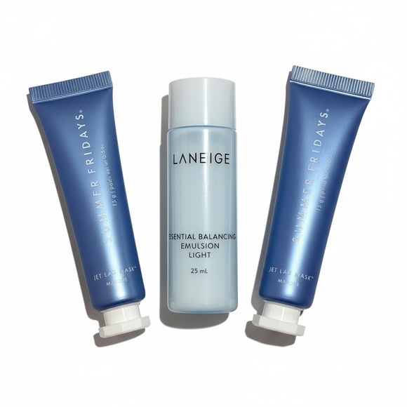 Summer Fridays Jet Lag Mask LANEIGE Essential Balancing Emulsion Travel Size - Picture 3 of 8